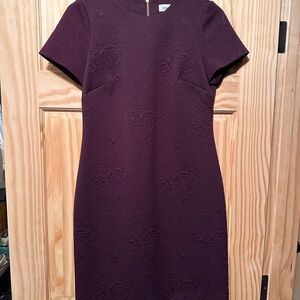 Calvin Klein Purple Sheath Midi Dress